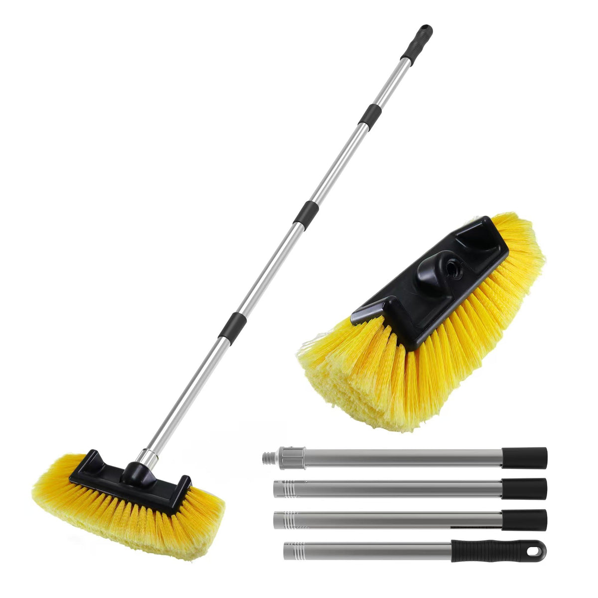 YULOOSI front view of brush packaging showing full kit and benefits
