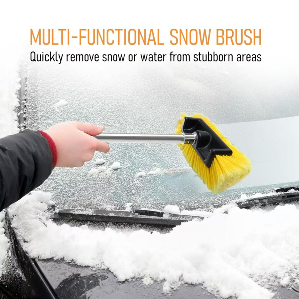 YULOOSI removing snow from car hood gently protecting paint