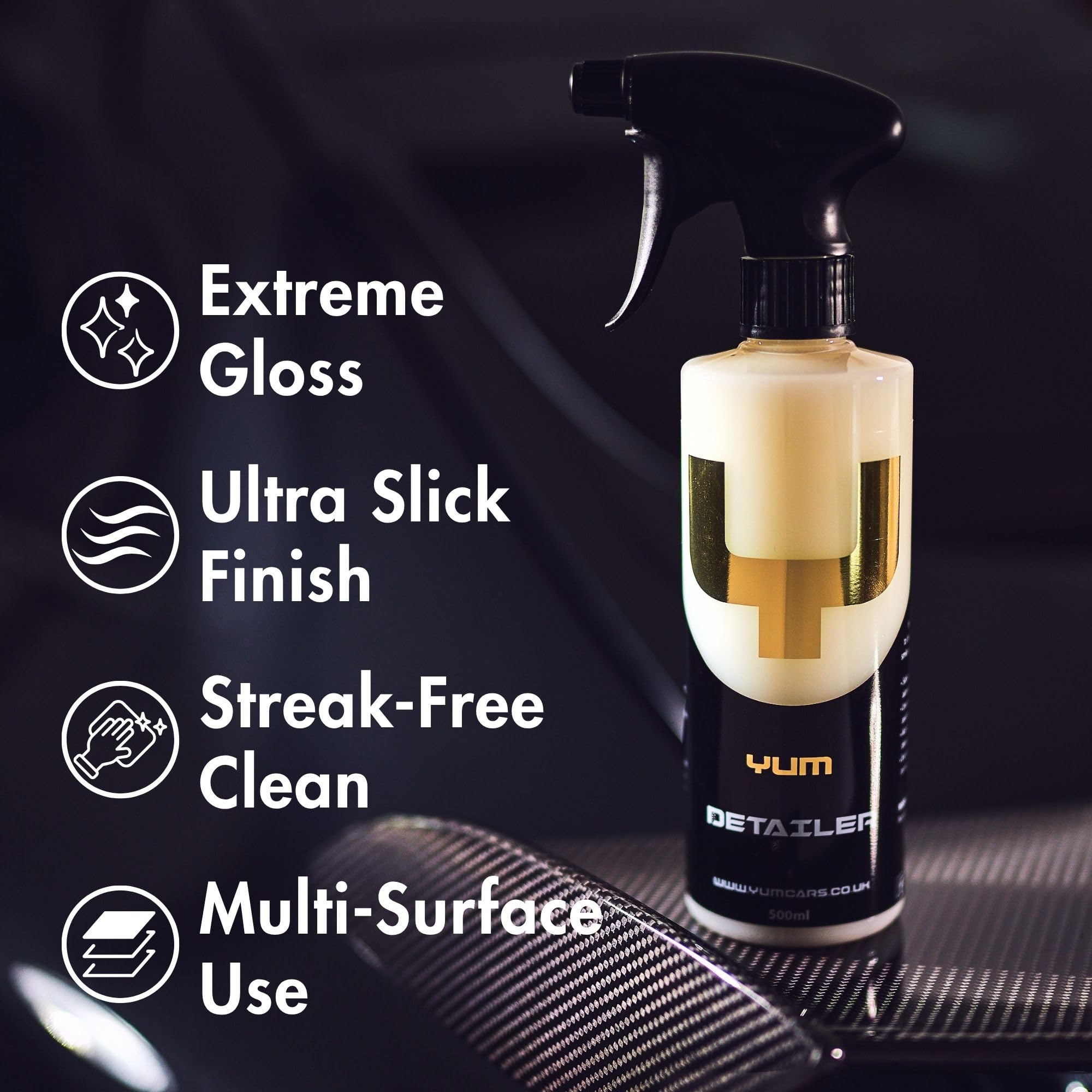 YumCars on glass producing streak-free clarity and visibility