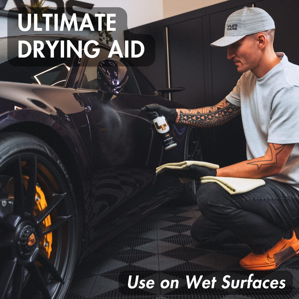 YumCars on trim and chrome restoring luster and protection