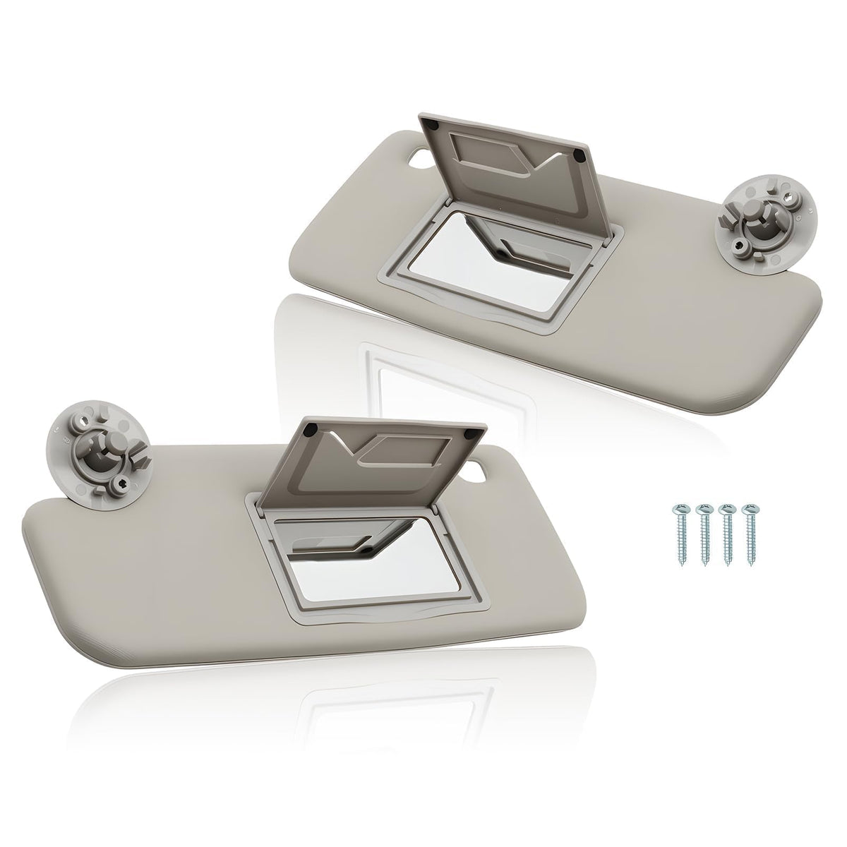 Yunnergo visor front view showing clean gray finish and sleek fit