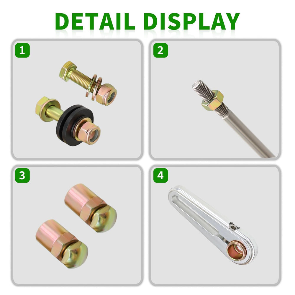 Yunnergo assorted hardware layout showing included fasteners for quick fitment