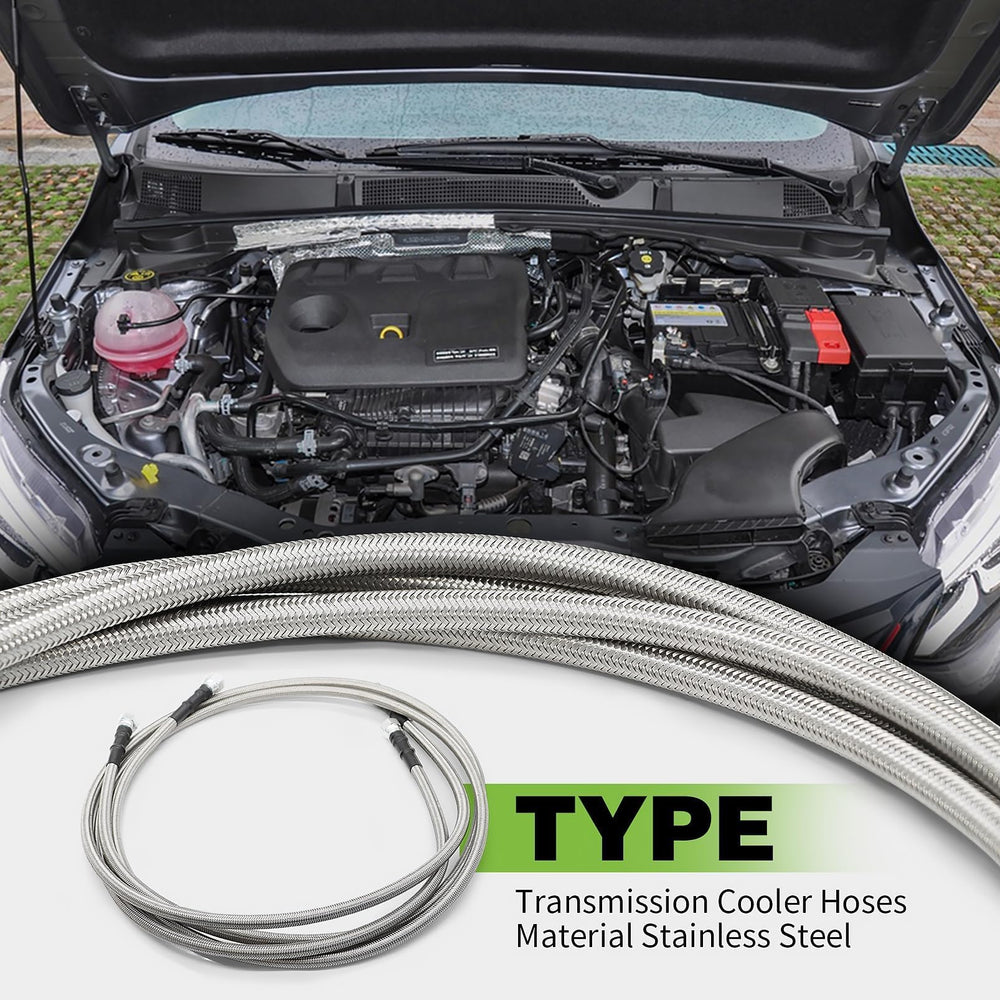 Yunnergo installed hose routed in engine bay demonstrating flexible fit and secure routing