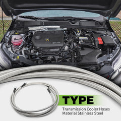 Yunnergo installed hose routed in engine bay demonstrating flexible fit and secure routing
