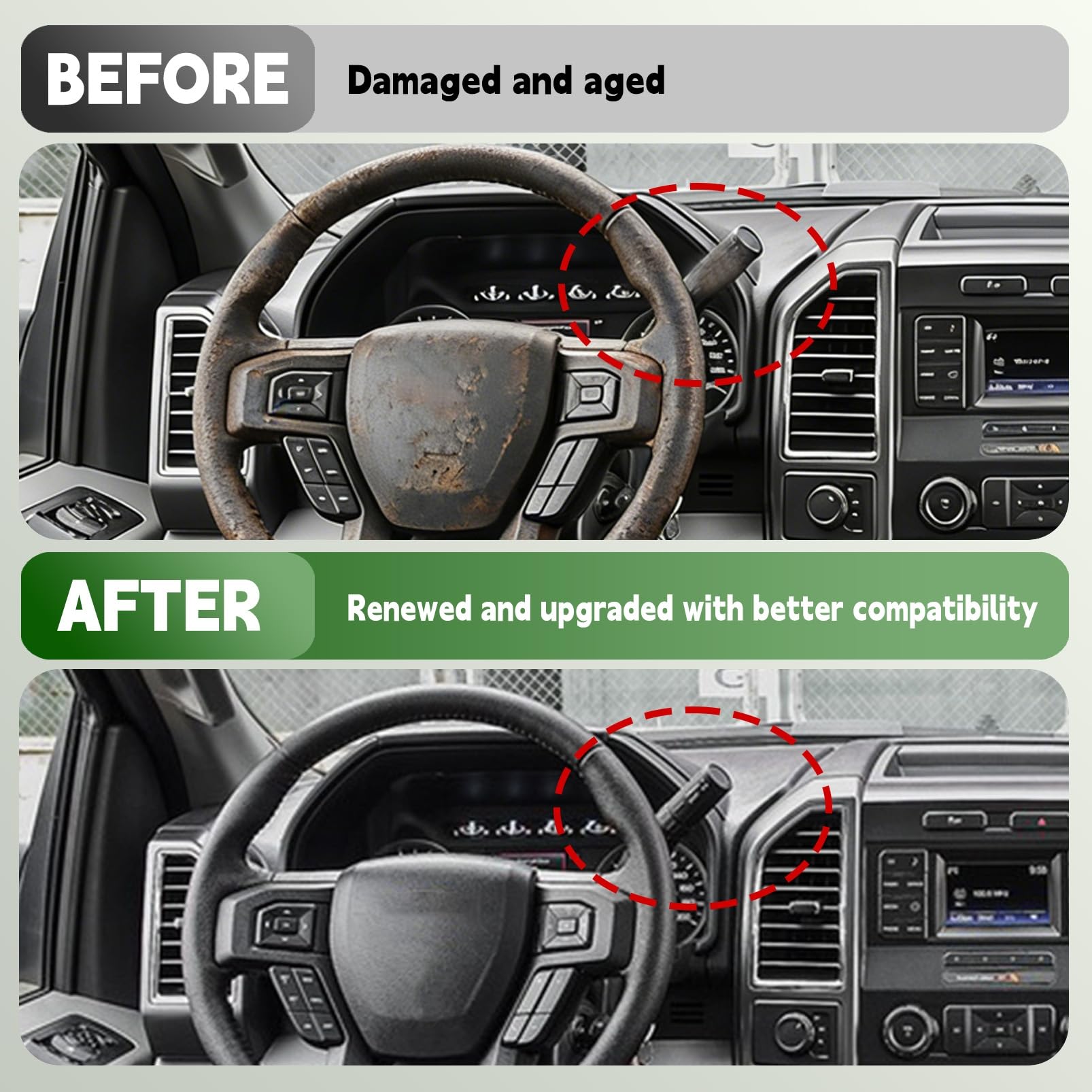 Yunnergo shifter installed in dash demonstrating plug-and-play benefit