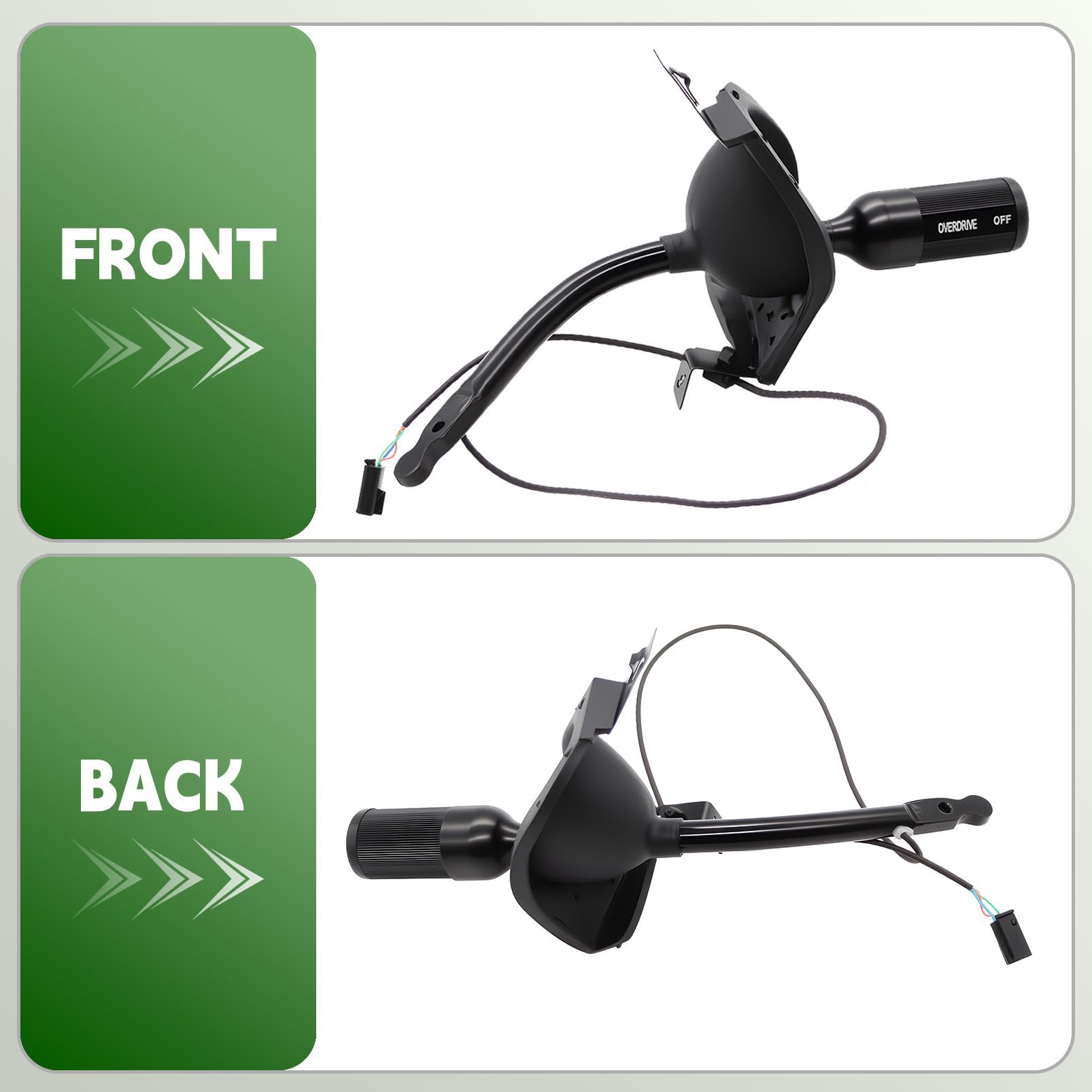 Yunnergo switch close-up with anti-slip coating improving finger control