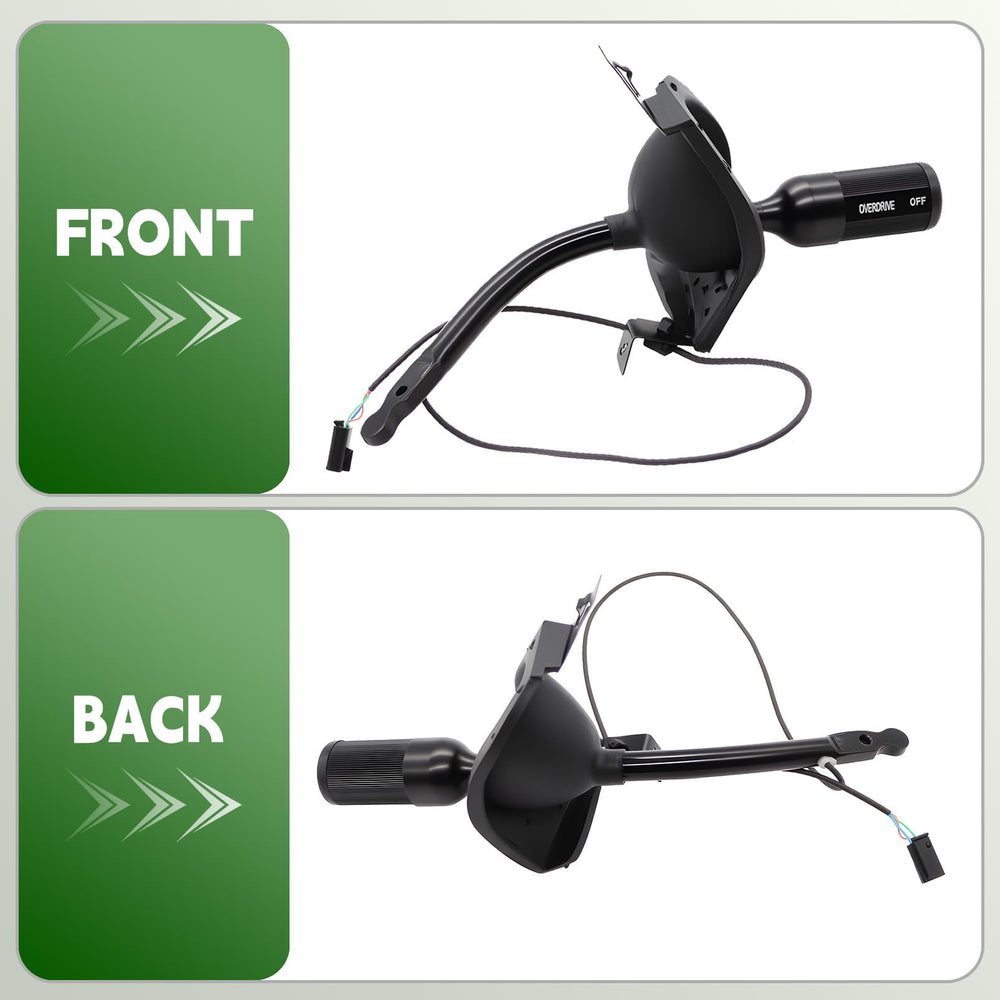 Yunnergo switch close-up with anti-slip coating improving finger control