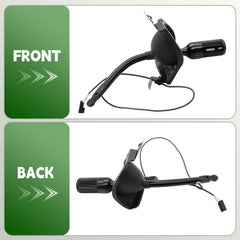 Yunnergo switch close-up with anti-slip coating improving finger control