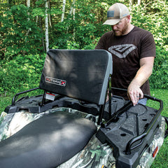 Yutrax mounted on ATV rack demonstrating easy installation benefit