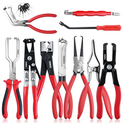 YUWEIC front view of full 10-piece tool set showing organized case and handles
