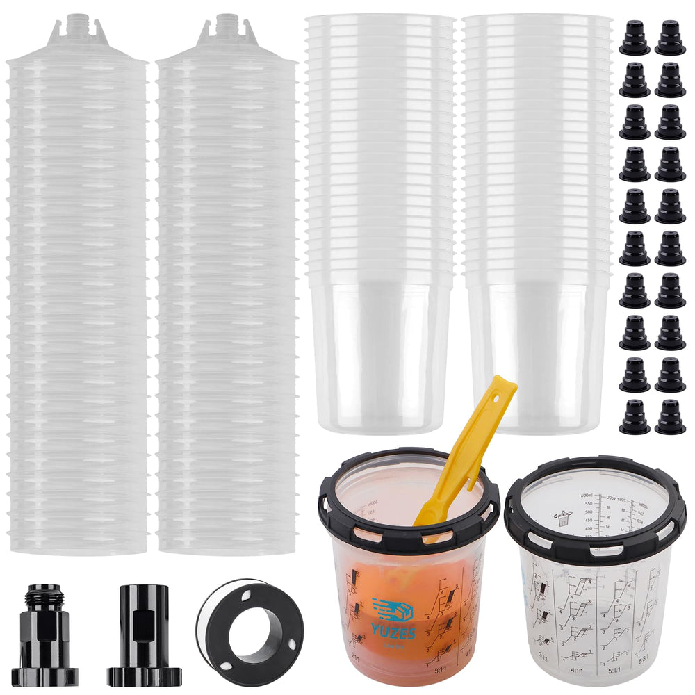 YUZES assembled cup kit front view showing complete contents and quick setup benefit