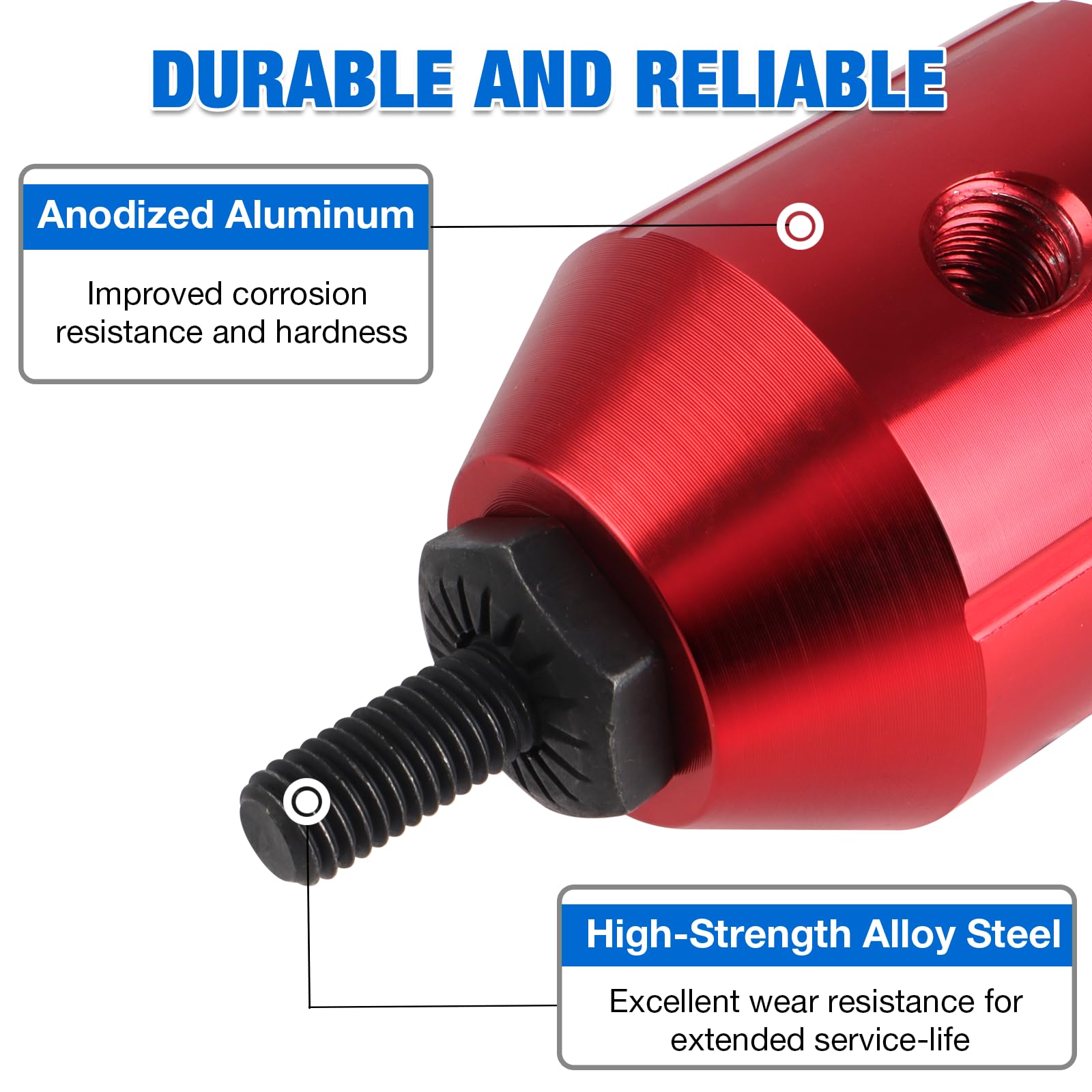 YUZES adapter on ratchet working in tight space to reach confined areas