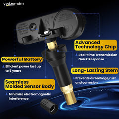 YYDZSMDM mounted sensor inside wheel demonstrating easy install benefits
