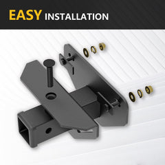 YZONA hitch with ball mount demonstrating towing accessory compatibility