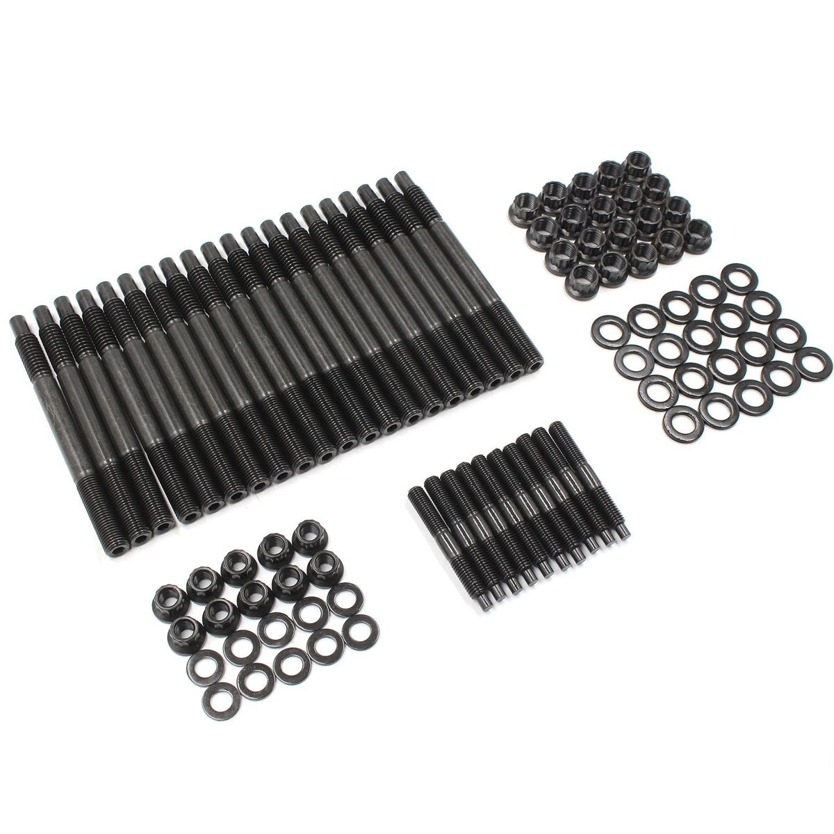 YZQPNB front packaging showing full head stud bolt kit ready for installation