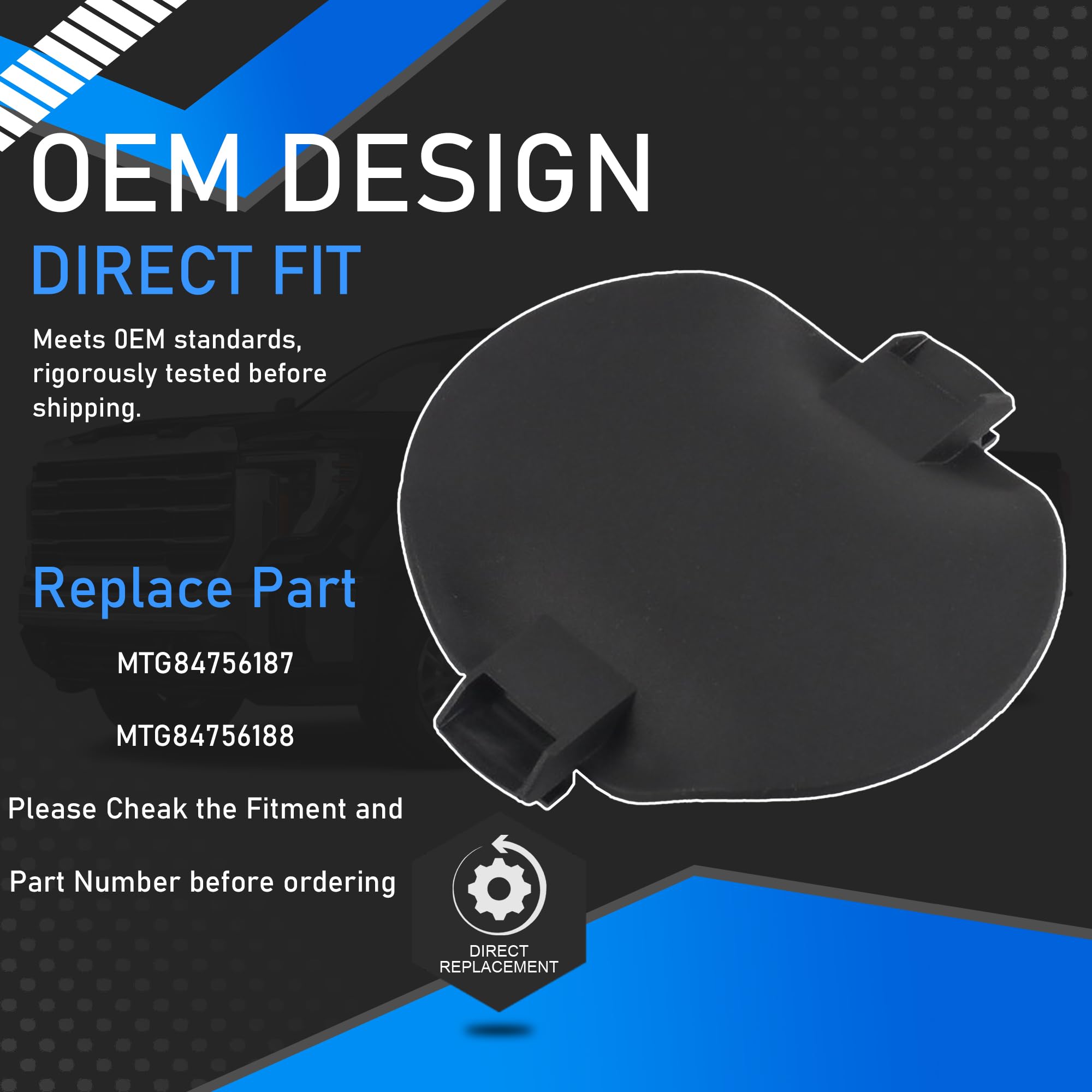 YzusGomumu center cover close-up showing fit precision and ease of installation