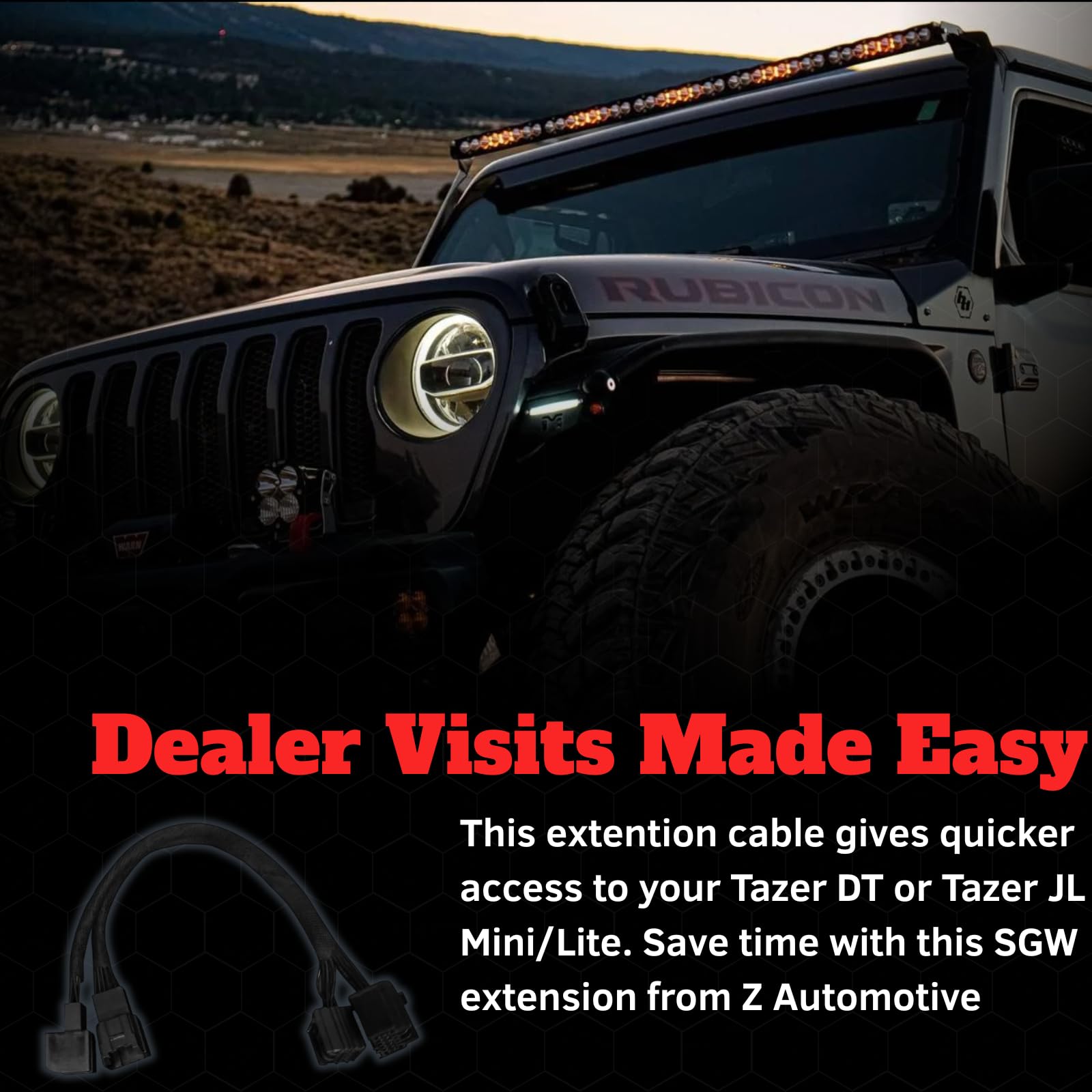 Z Automotive installed under dash demonstrating easier dealer access