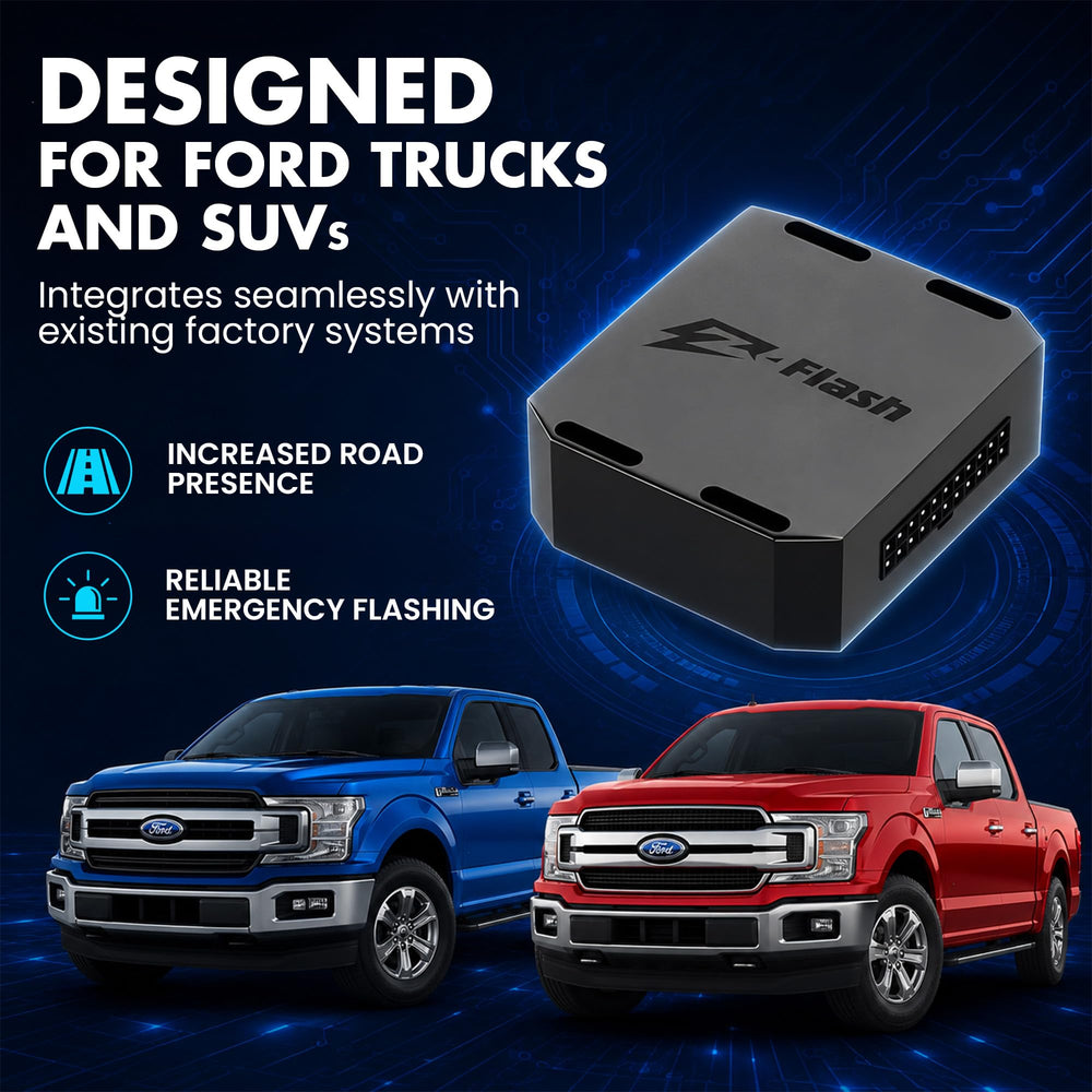 Z-Flash on F-150 rear lights demonstrating synchronized warning pattern for safety