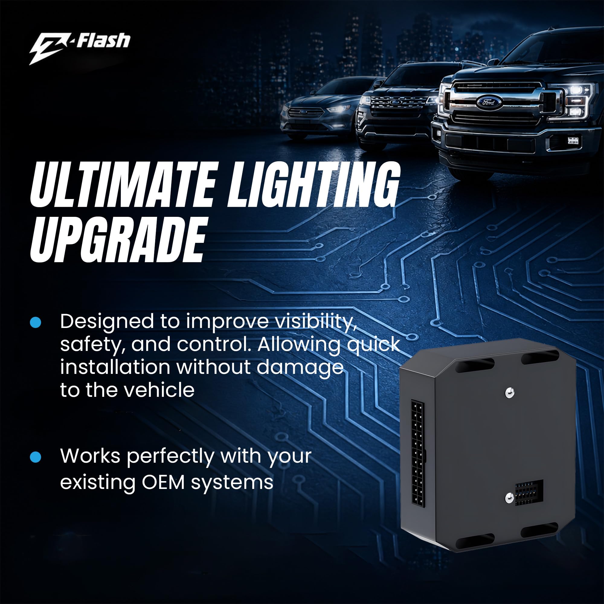 Z-Flash included activation switch and control showing user-friendly operation on dash