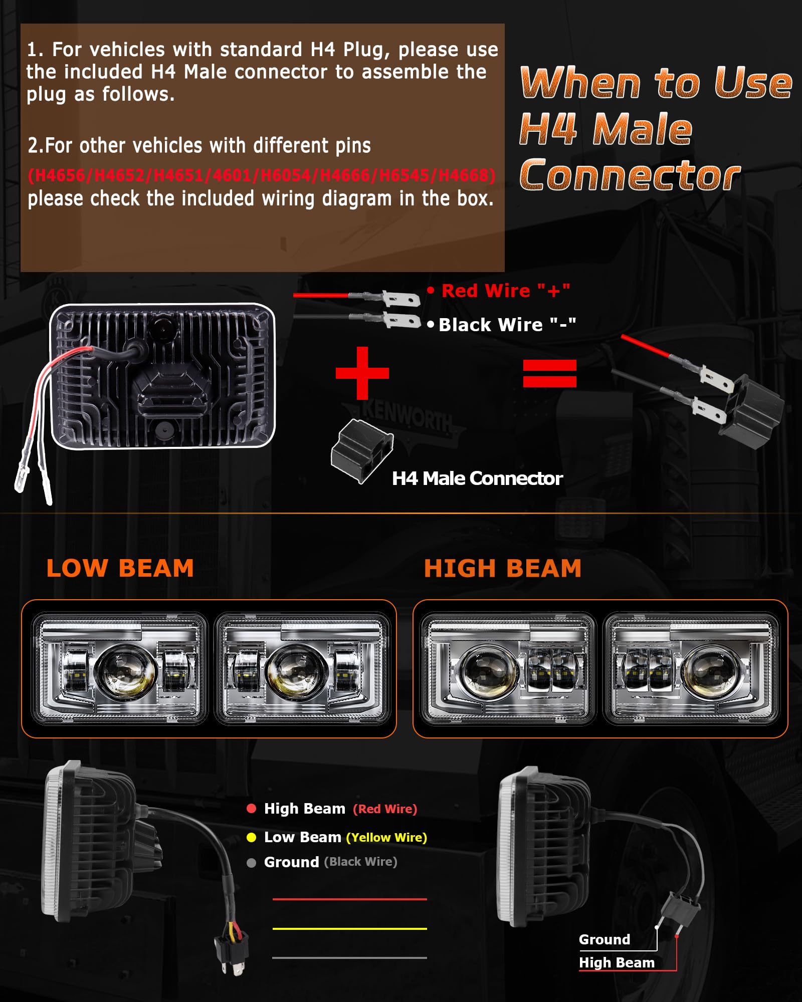 Z-OFFROAD beam pattern at night on road showing crisp cutoff and reduced glare