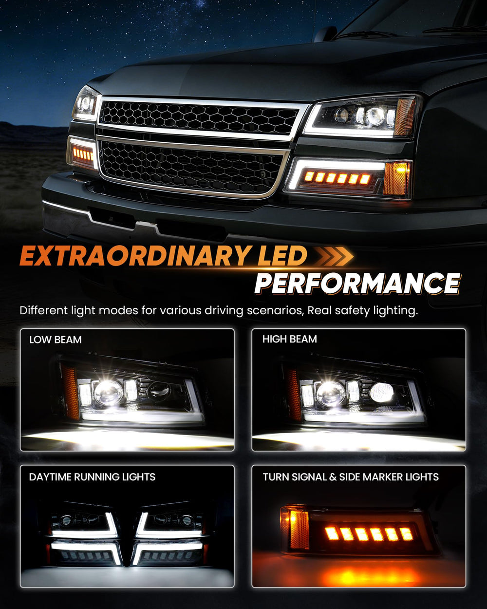 Z-OFFROAD close-up of Z-shaped beam cutoff offering focused safe illumination