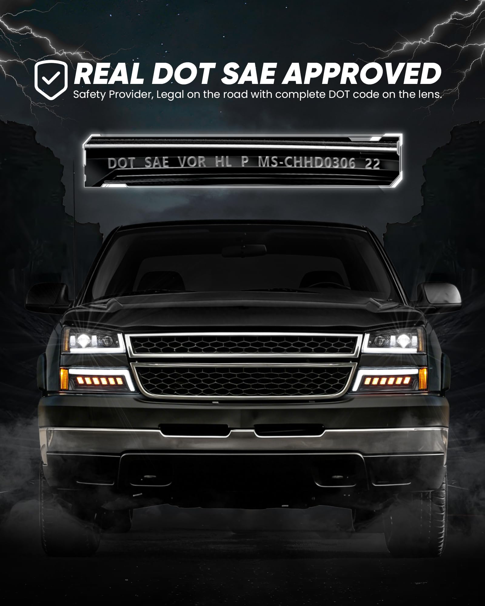 Z-OFFROAD shatterproof lens close-up showing durable anti-yellowing protection