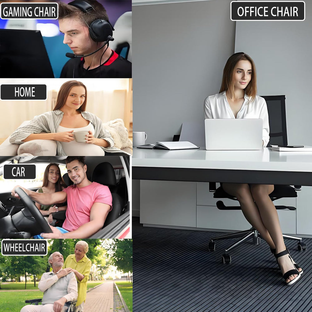 Zamerry placed on office chair to improve posture and decrease sitting fatigue