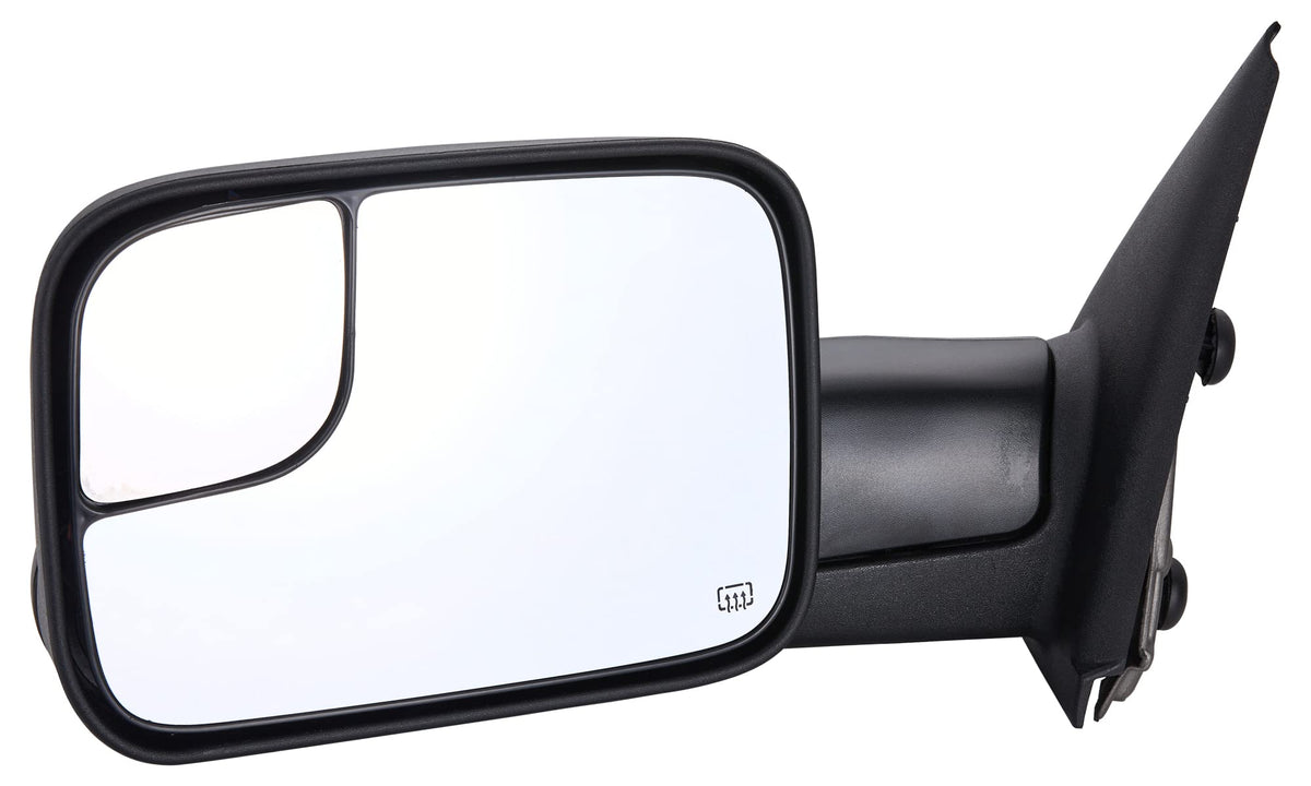 ZAPOSTS driver-side front view showing complete replacement mirror and fitment benefit
