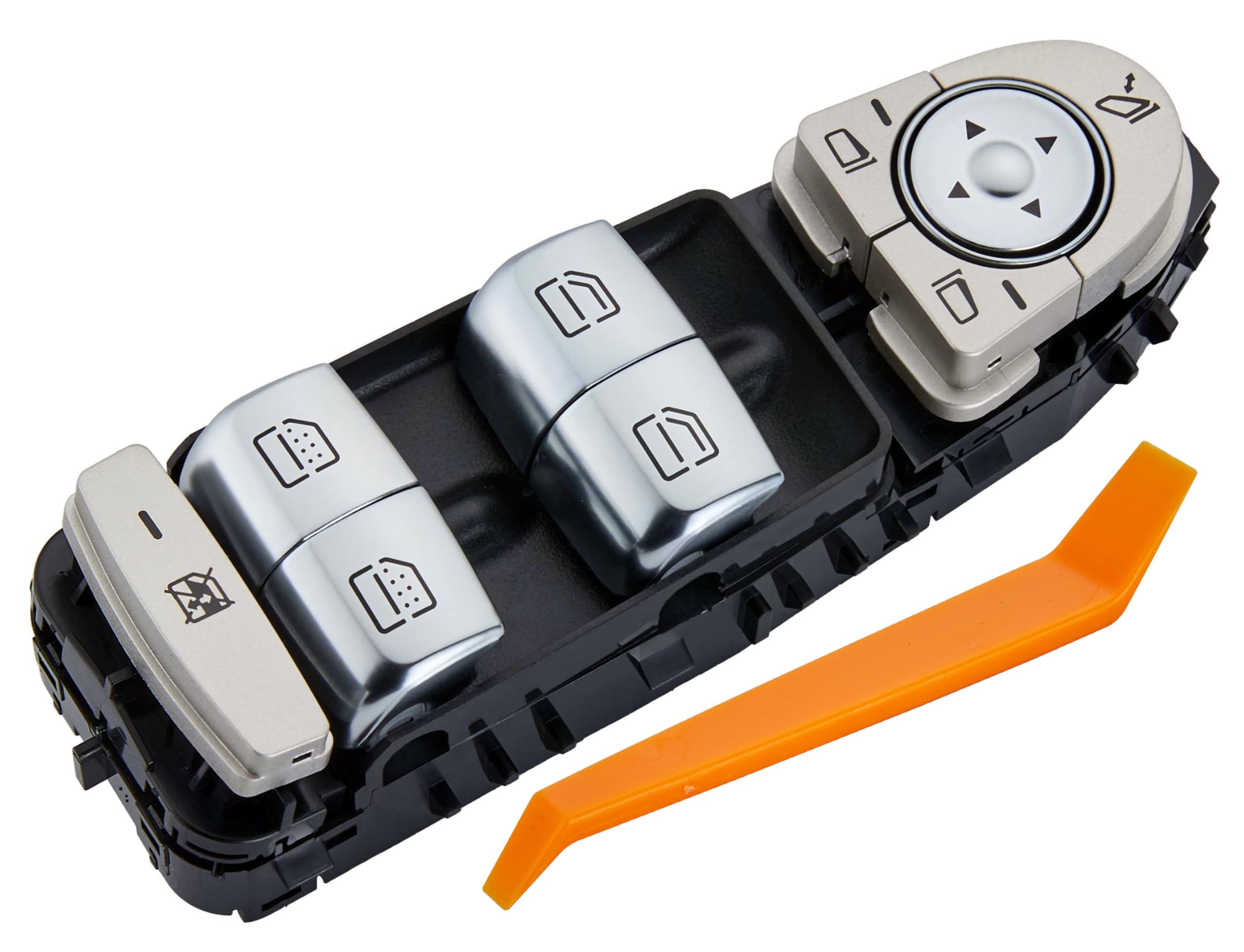 ZAPOSTS driver switch front face showing buttons and OEM look for seamless replacement