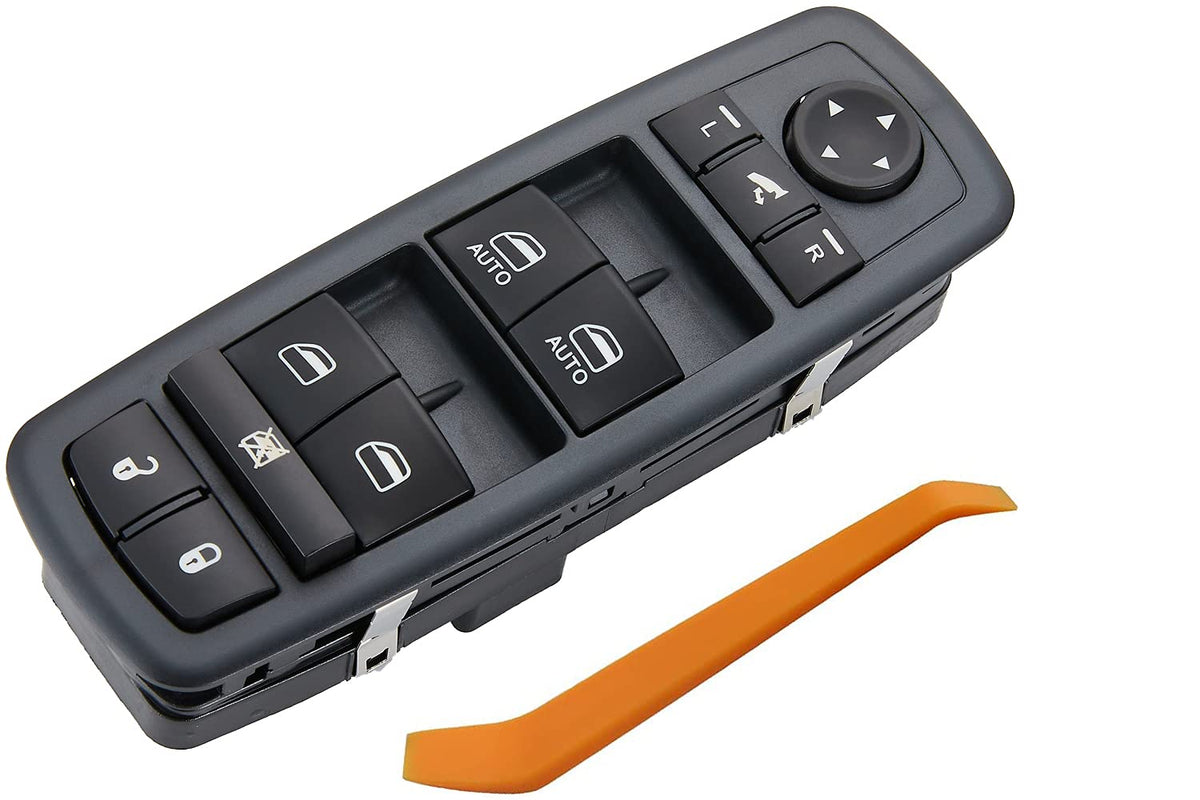 ZAPOSTS front driver switch showing buttons and green backlight for easy nighttime control