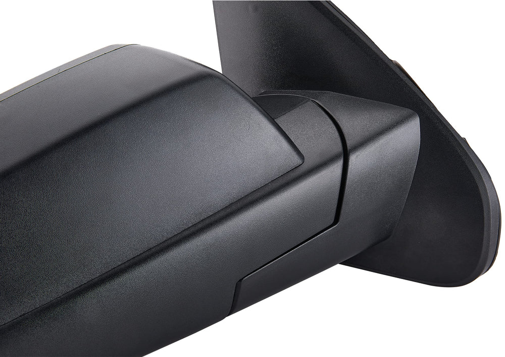 ZAPOSTS mirror installed on truck passenger door showing OEM-like appearance