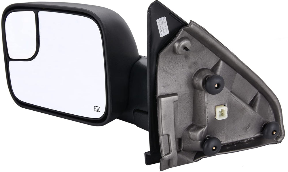 ZAPOSTS mirror mounted on Dodge Ram demonstrating correct fit and stability