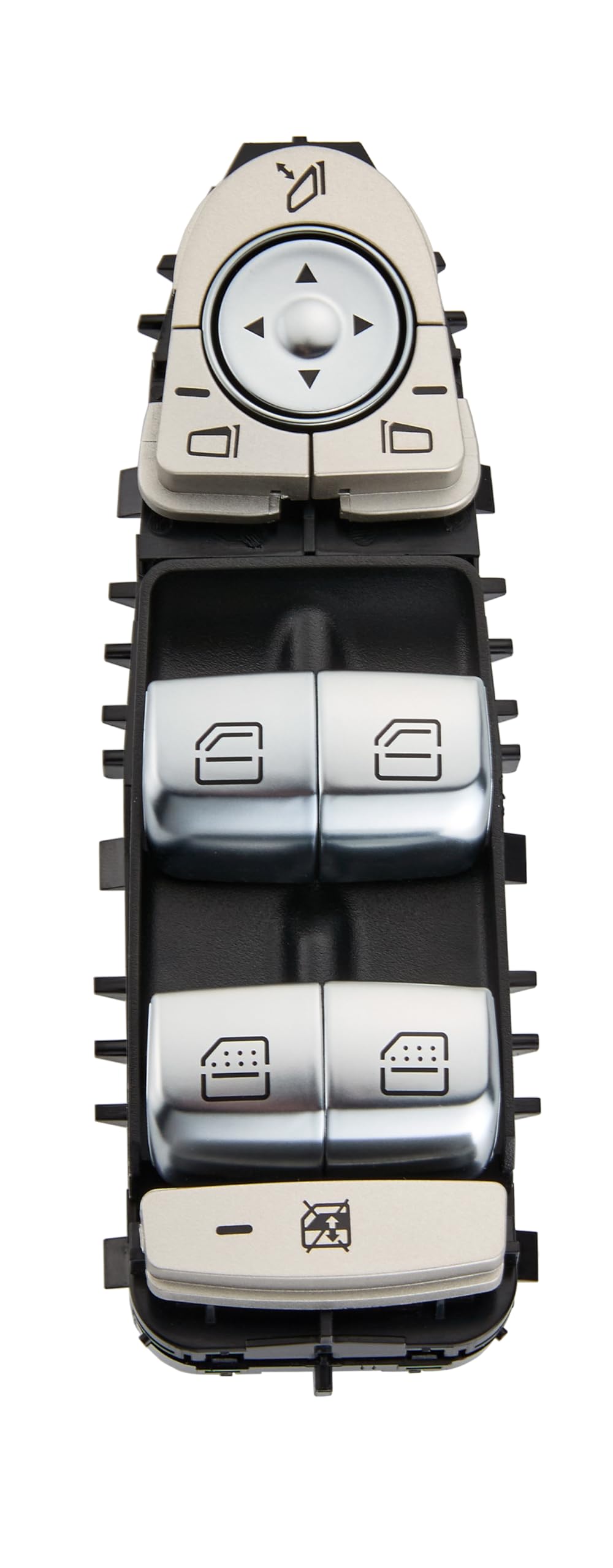 ZAPOSTS switch side profile highlighting mounting tabs and secure installation benefit