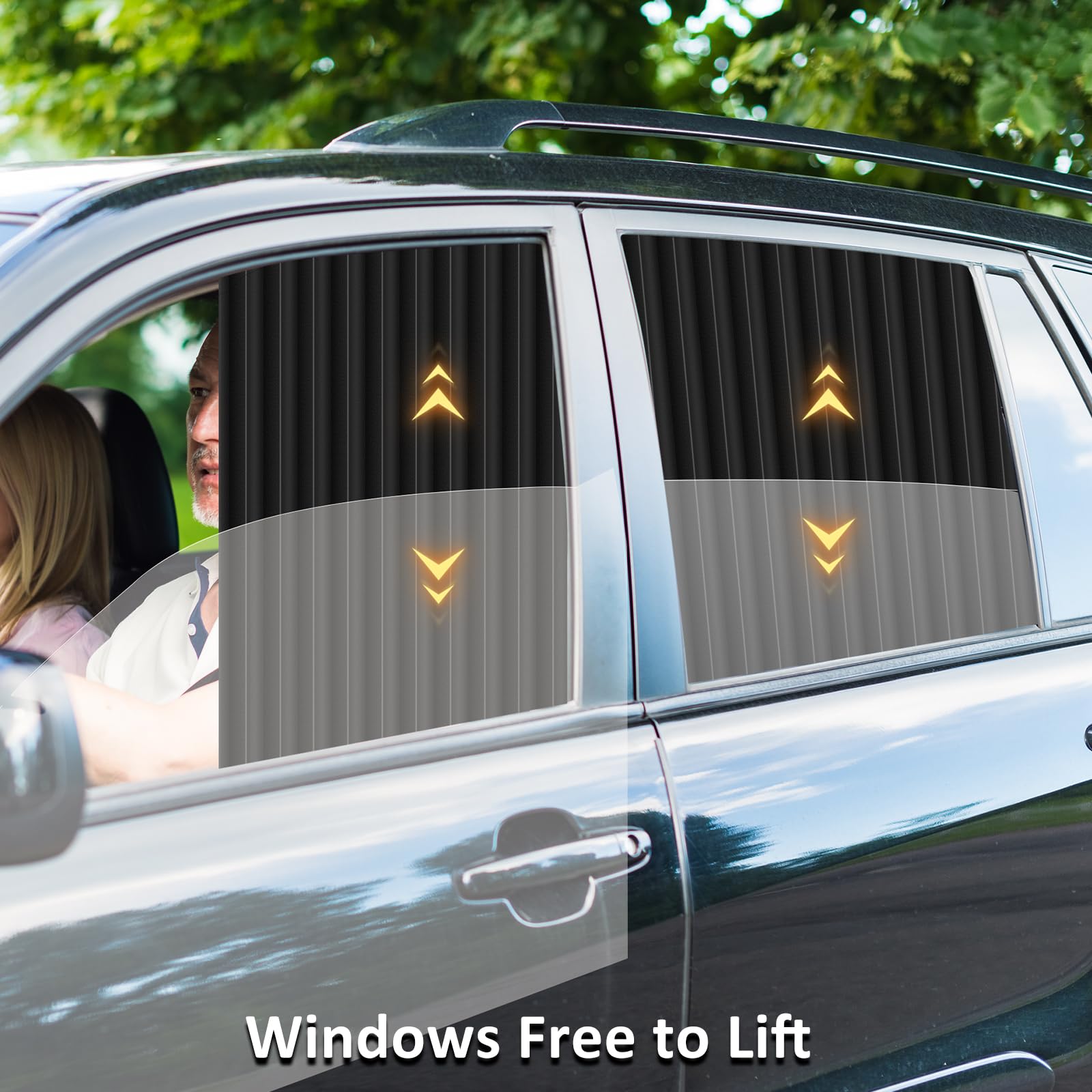 ZATOOTO on rear door windows adding privacy for passengers
