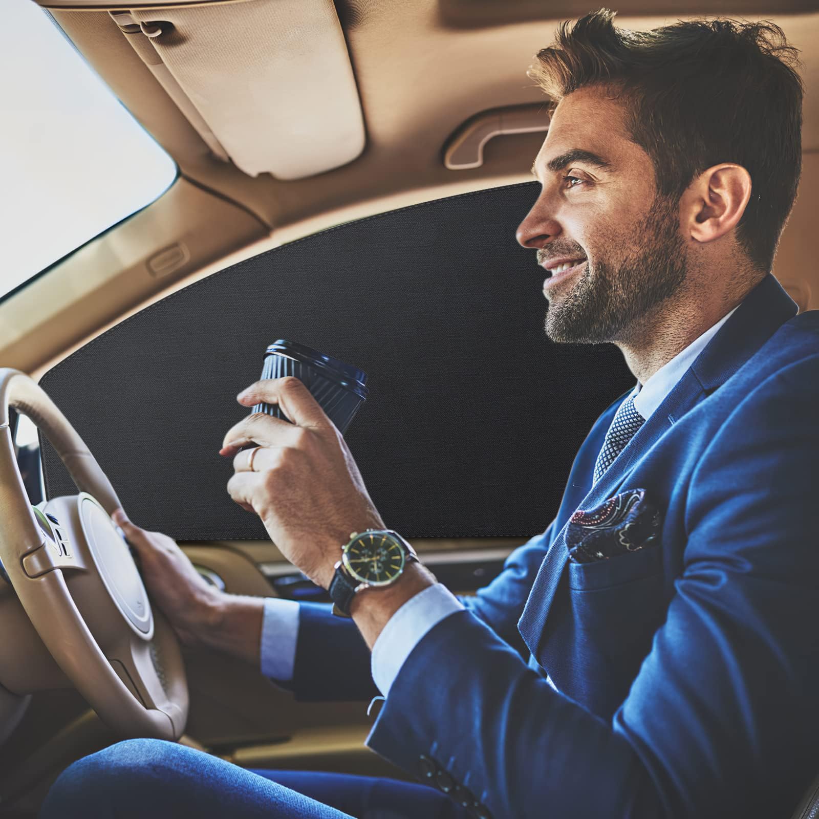 ZATOOTO shades providing privacy during car camping and rest