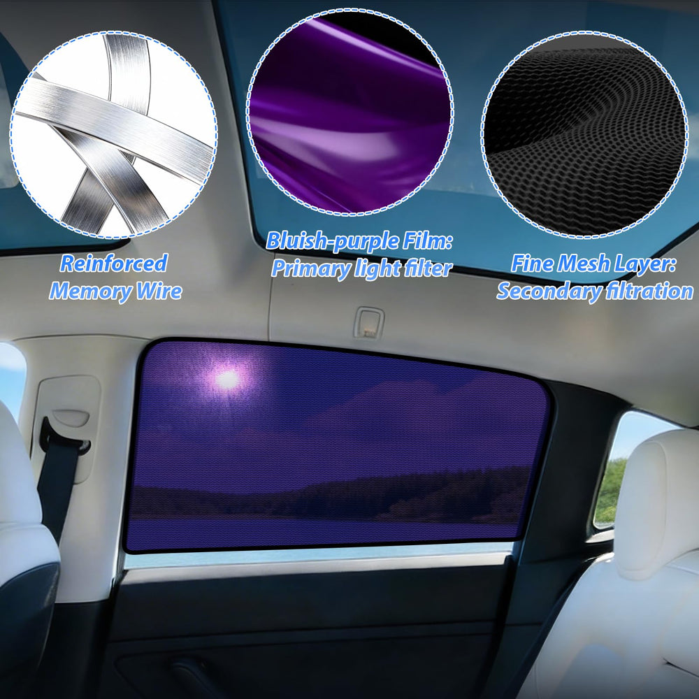 ZATOOTO lifestyle shot with family in Model Y highlighting passenger comfort