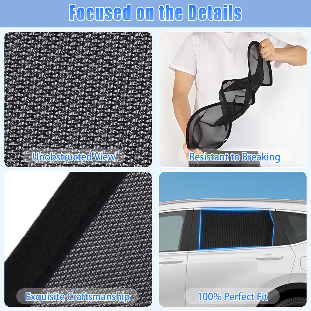 ZATOOTO size comparison beside a ruler highlighting precise fit for CR-V rear windows