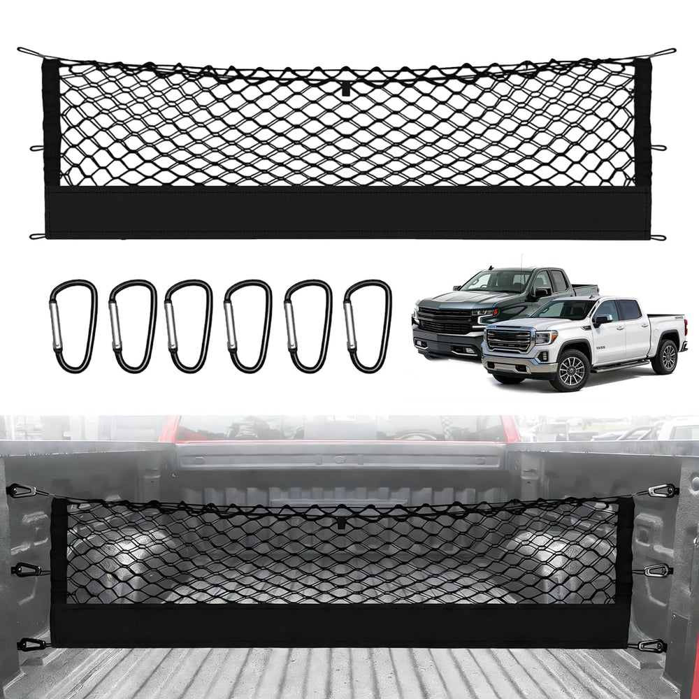 ZAZCQIL net installed front view showing secure cargo containment benefit