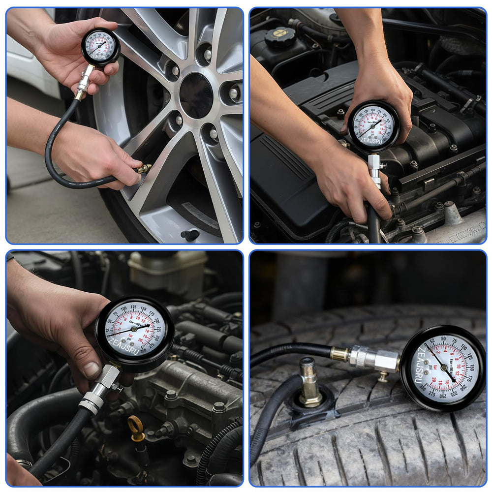 ZEAJSRU pressure gauge release valve detail for fast, safe resets
