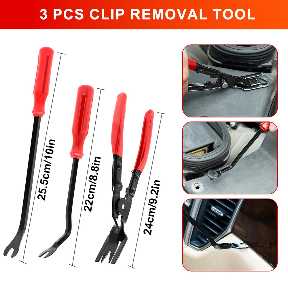 Zecirl clip pliers and fastener tools showing secure removal benefit