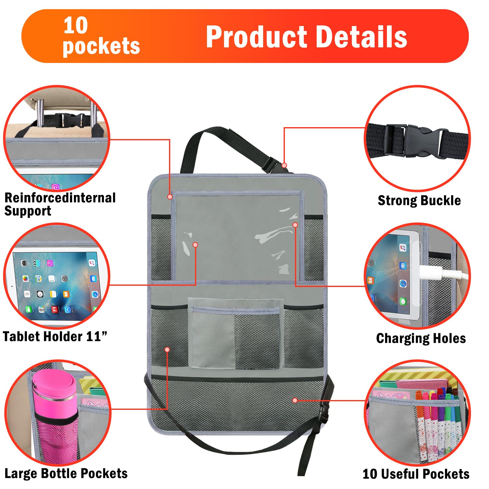 Zecirl filled pockets with snacks and toys showing travel readiness benefit