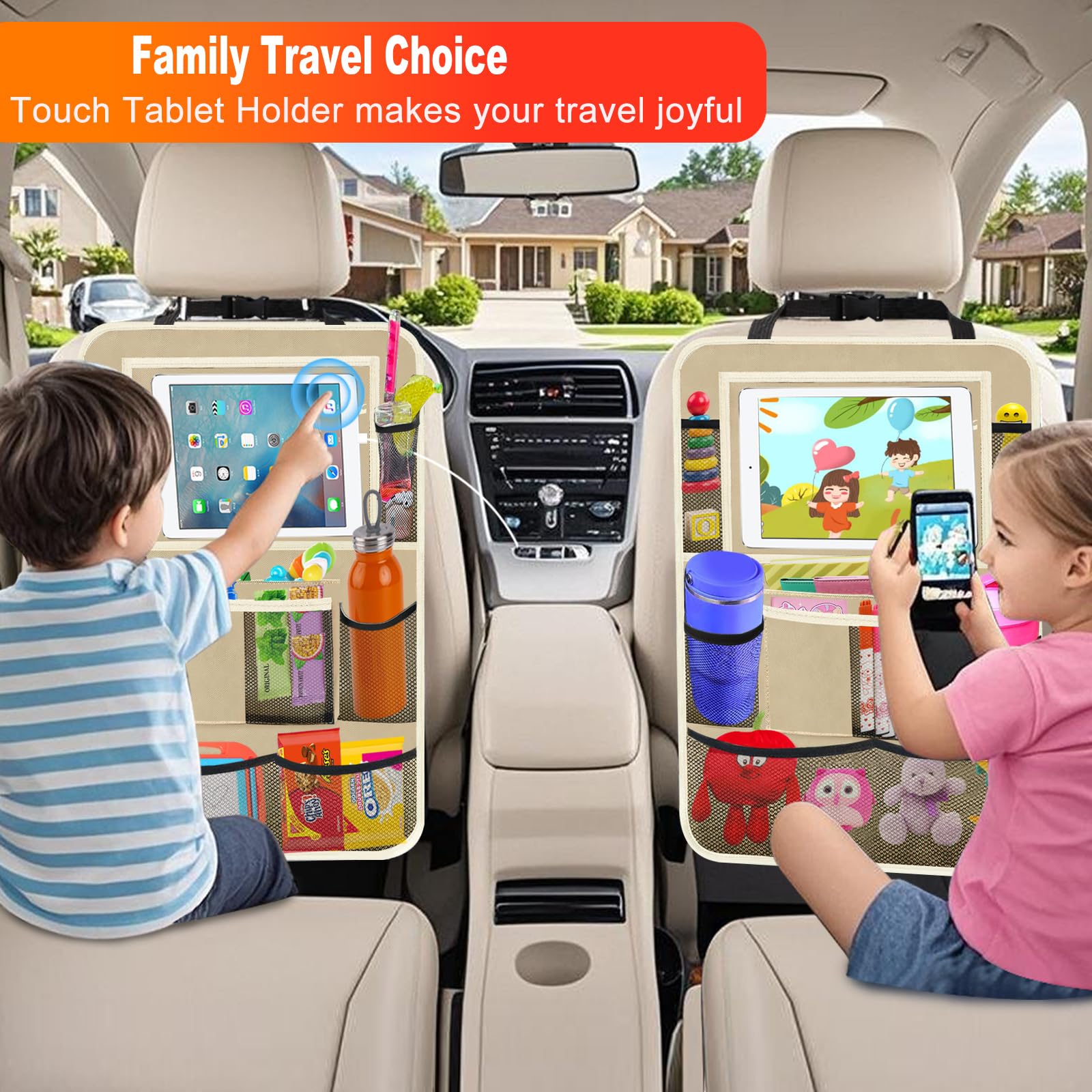 Zecirl installed in SUV backseat keeping items reachable and tidy