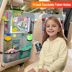 Zecirl clear tablet pocket closeup showing touchscreen visibility benefit