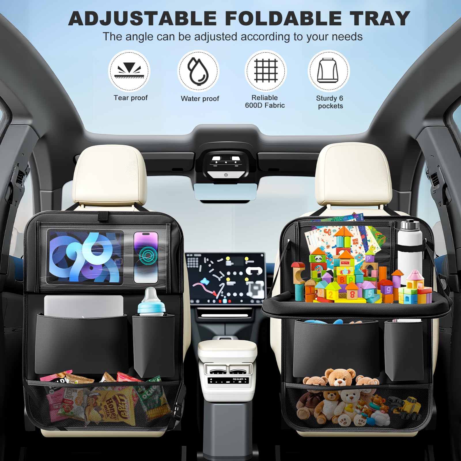 Zecirl tray open at an angle providing stable tablet support