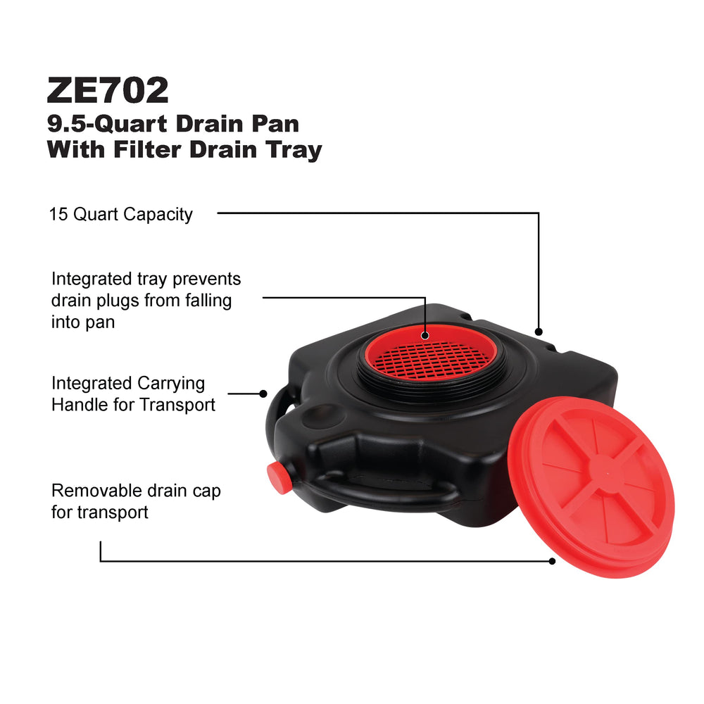 ZEELINE BY MILTON top drain opening demonstrating easy plug access