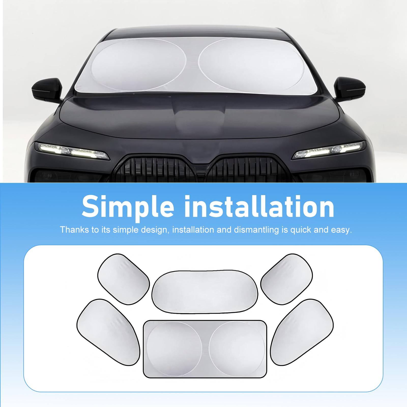 Zehiony on parked car creating full privacy and safeguarding valuables