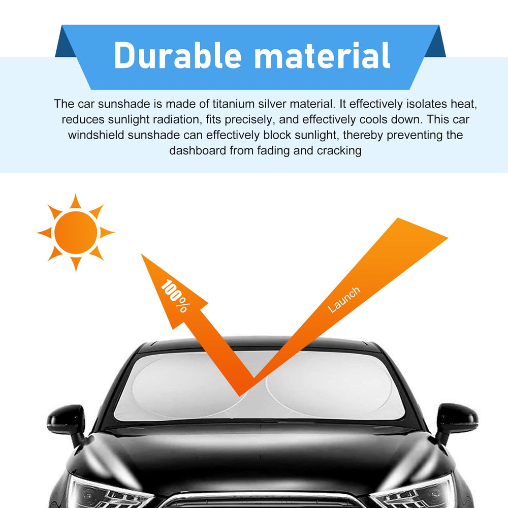 Zehiony side window shade in use blocking glare and protecting interior