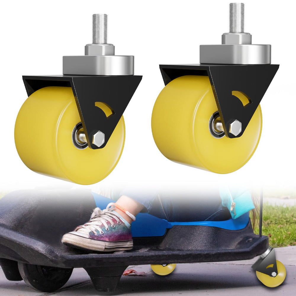 Zelvoro front assembly showing complete caster and mounting for fast replacement