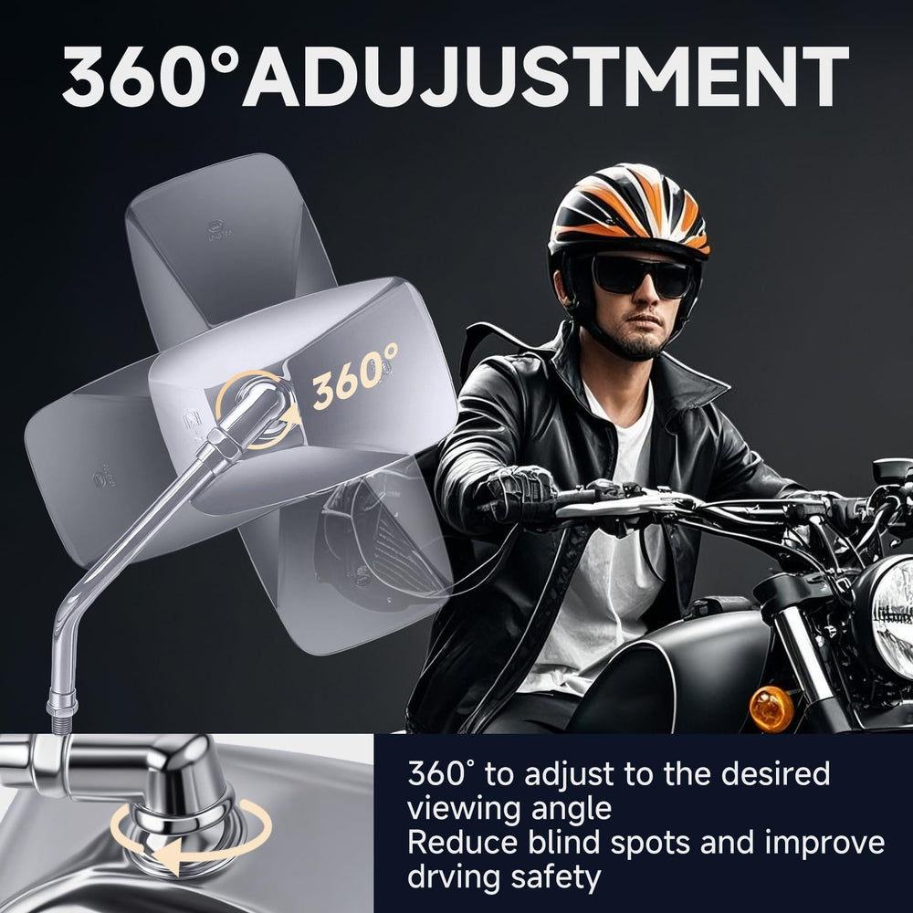 ZENTHOR mirror glass close-up highlighting convex texture for broader rear visibility benefit