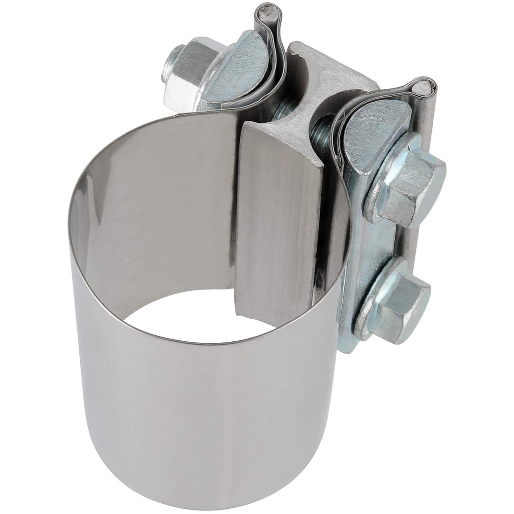 ZEONHAK clamp installed on exhaust pipe in garage illustrating practical in-use benefit